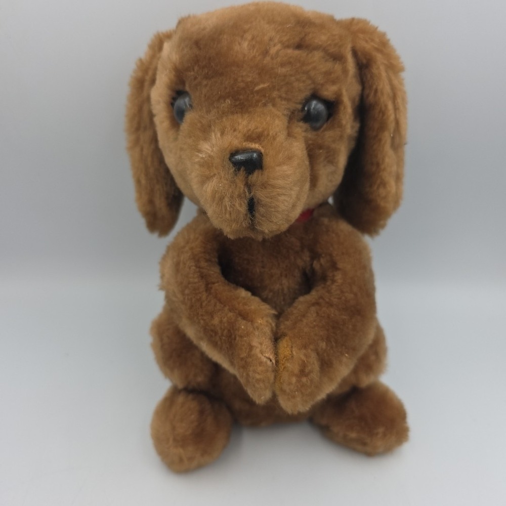 Vintage Dakin Bunny Rabbit Brown Tan 1980 Plush Stuffed Animal Small 9" No Tag